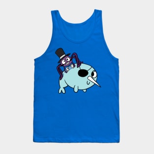 Star VS The Forces Of Evil! Spider in a top hat and narwhal Tank Top